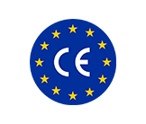 CE marking logo with European Union stars.