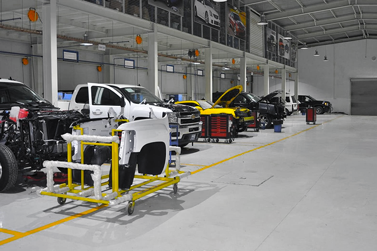 inside the factory at Autogroup International conversion facility in Sri Lanka