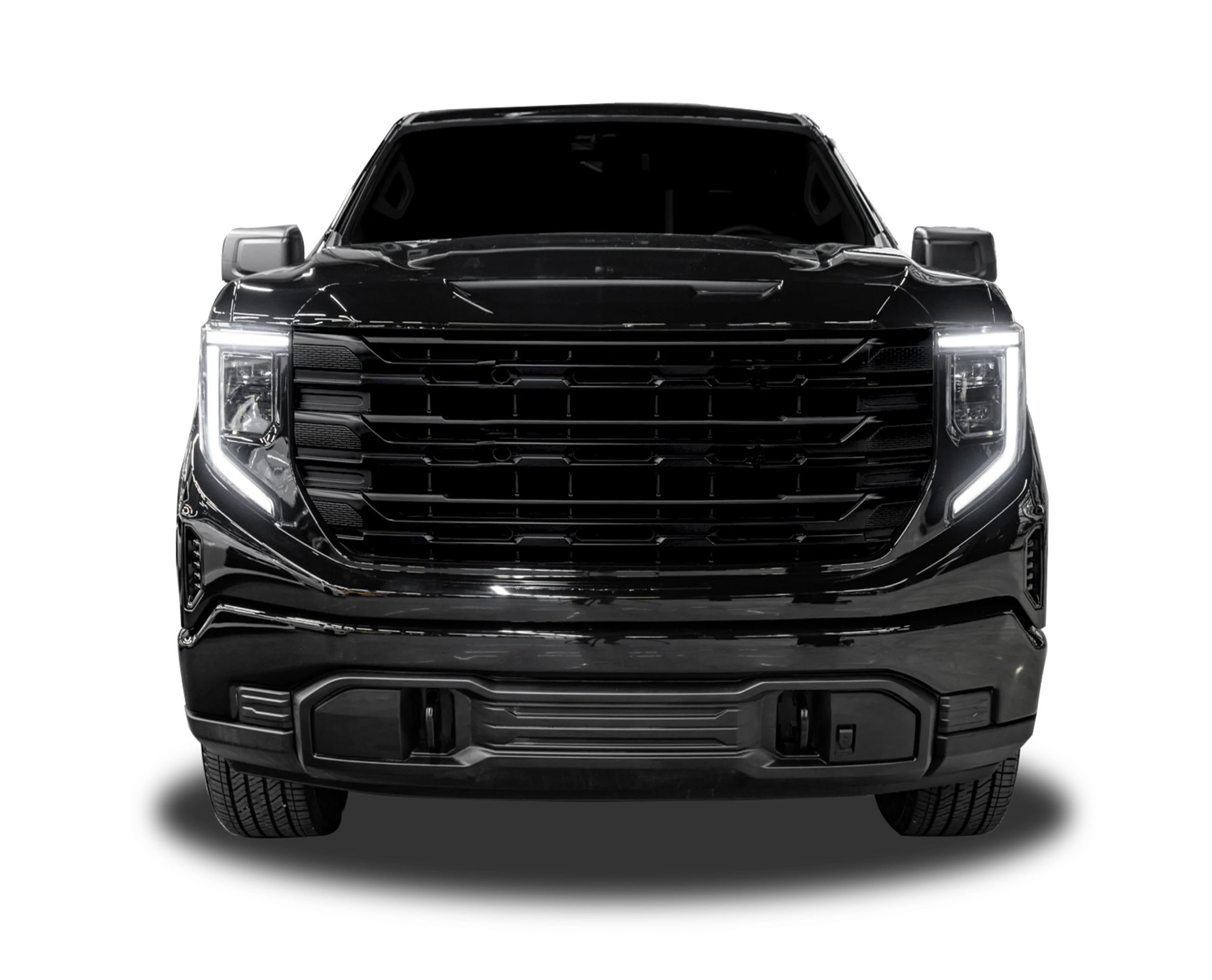 Front view of GMC Sierra Denali with B6 Armour by Autogroup International