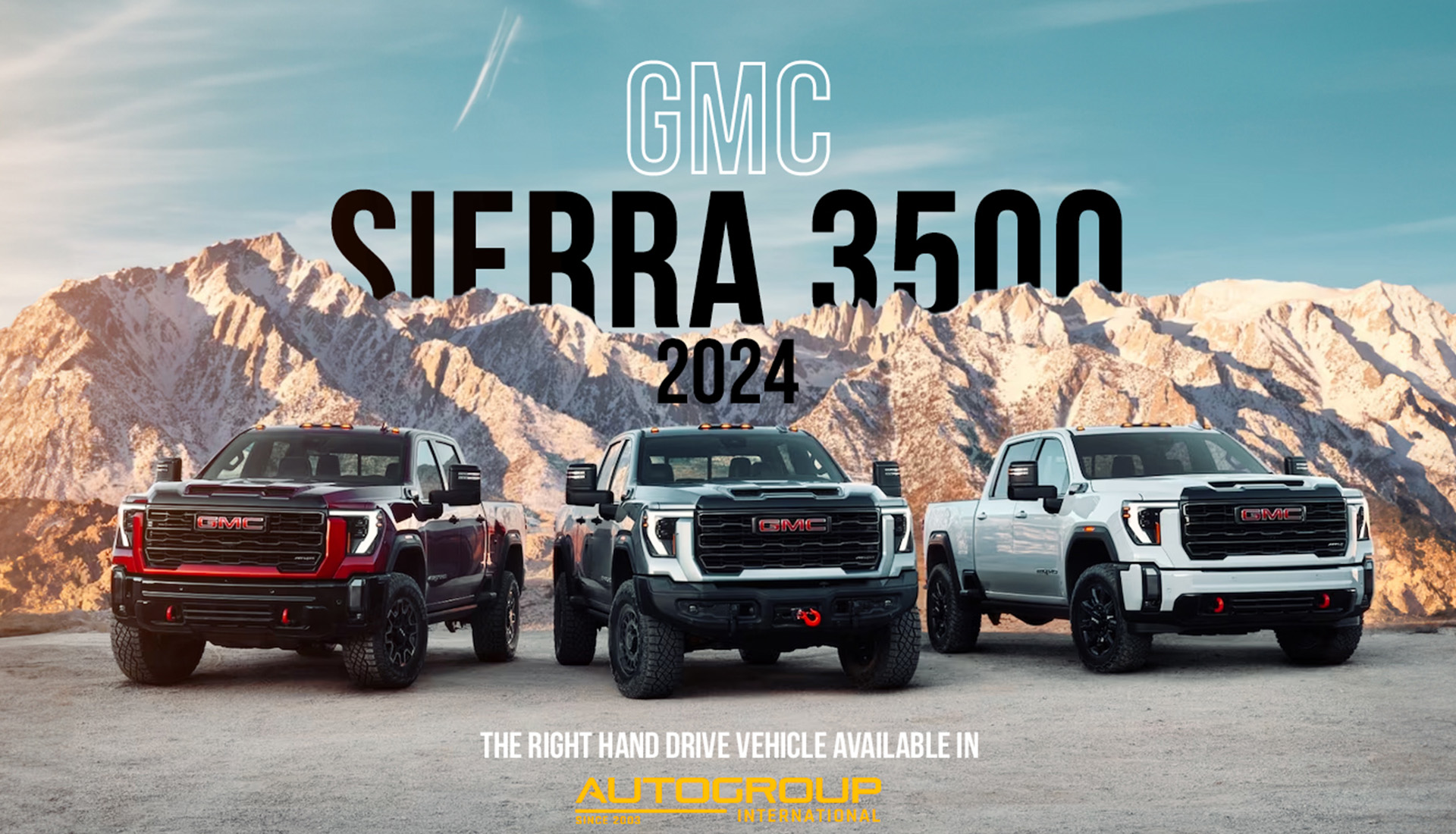 Right hand drive 2024 GMC Sierra 3500 HD ‘Denali Ultimate’