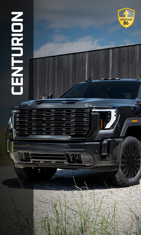 The Centurion is a custom designed B6 Armoured fit out of a GMC Sierra 2500 by Autogroup International