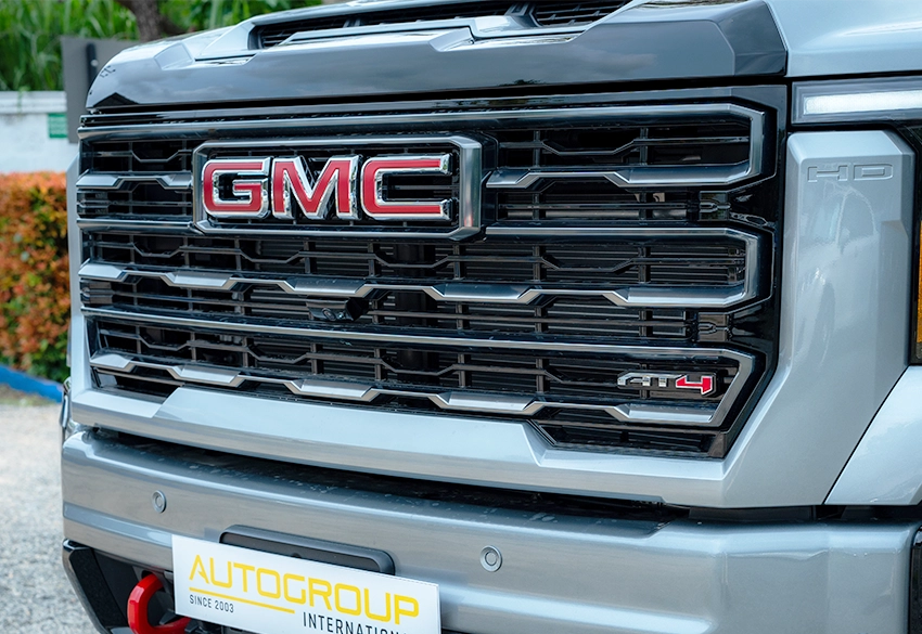 GMC Sierra 2500HD Exterior grille converted by Autogroup International