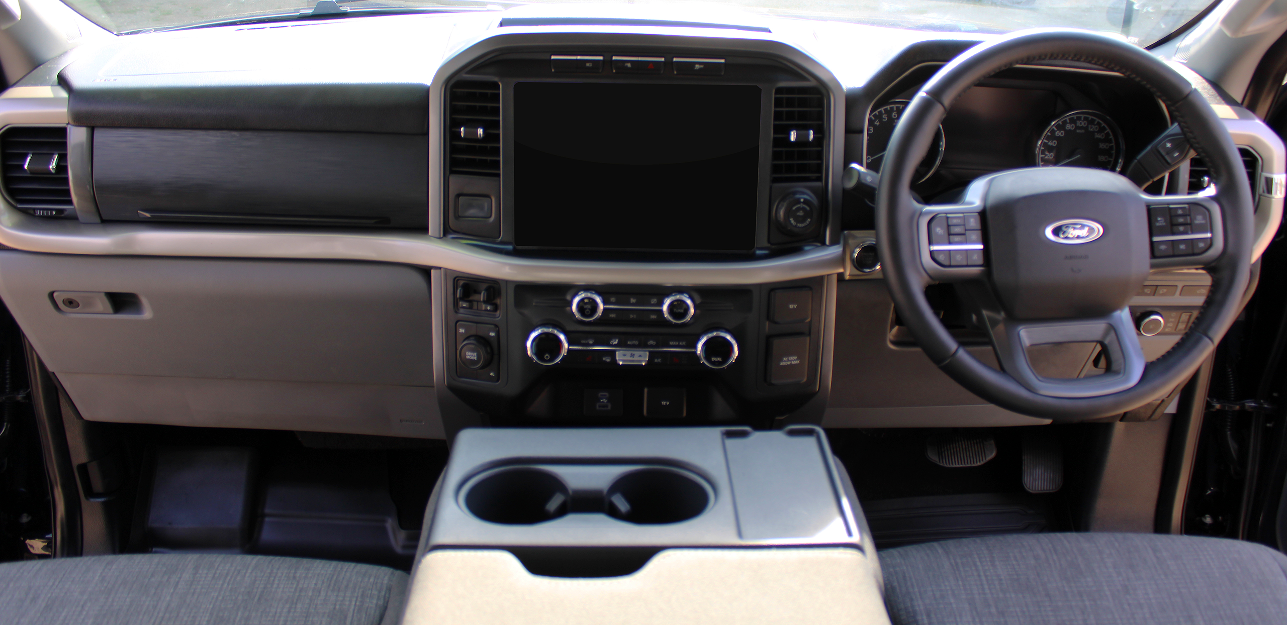 ford f-150 limited right hand drive conversion dash board view