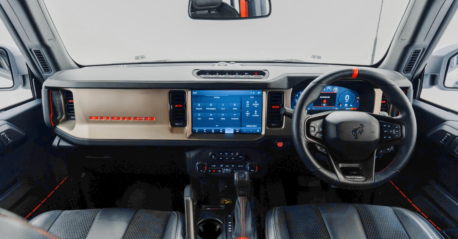 2025 Ford Bronco Dashboard Right Hand Drive