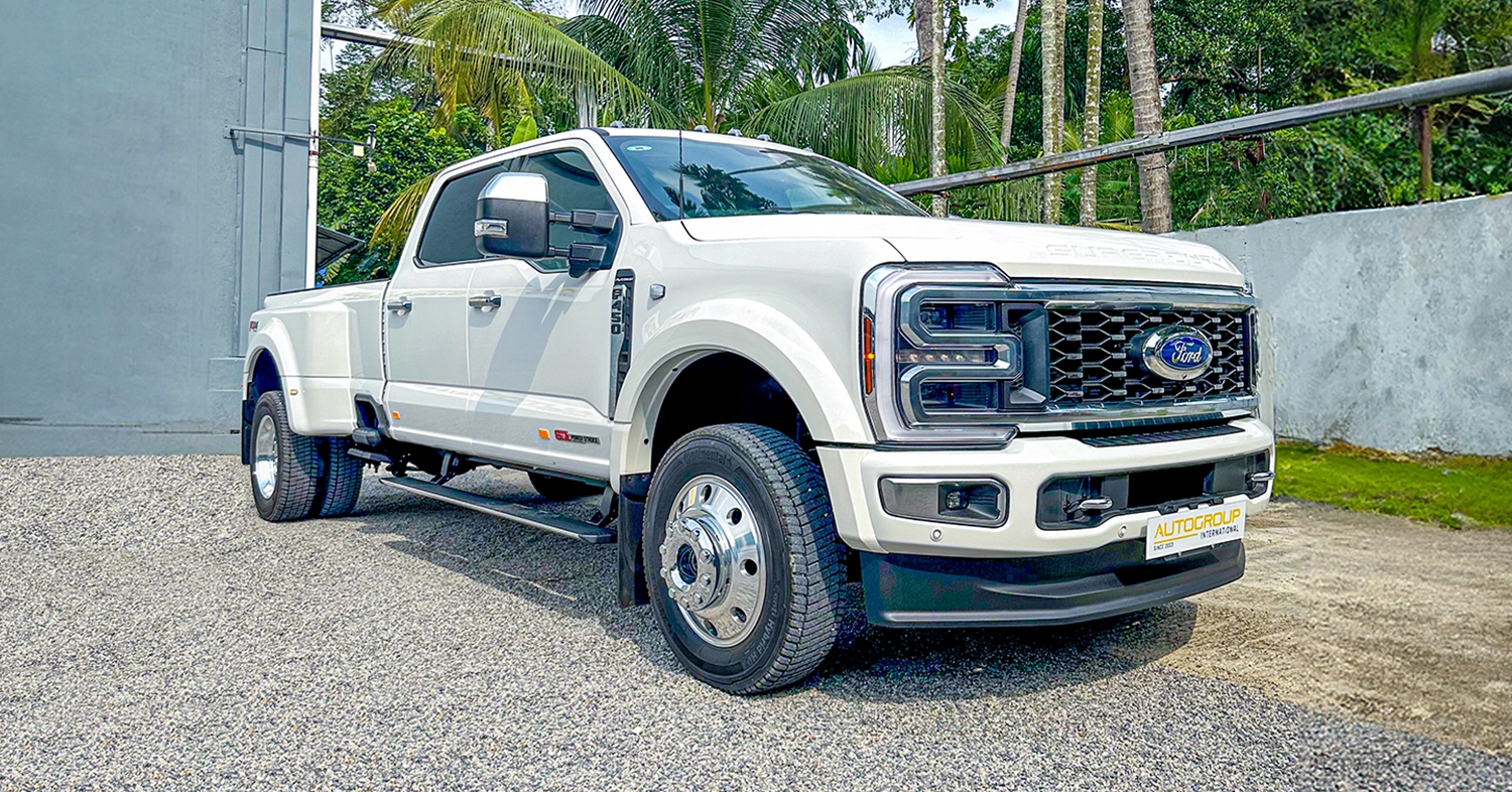 Ford F-450 Platinum DRW Dually converted to right hand drive by Autogroup International