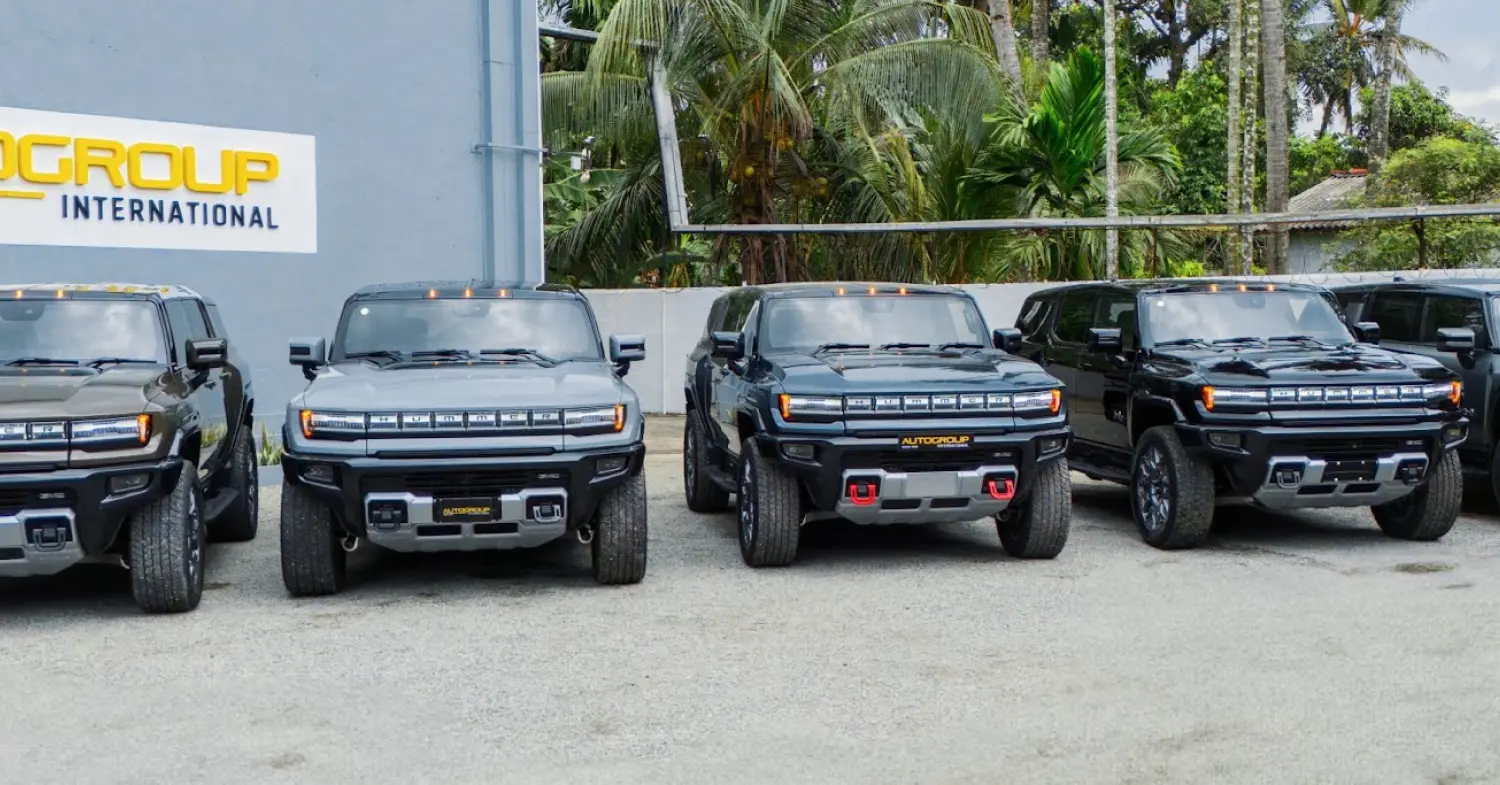 2025 Hummer EV SUV in right-hand drive by Autogroup International