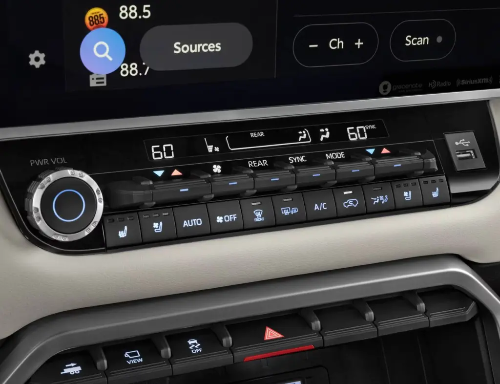 2025 Toyota Sequoia - Console