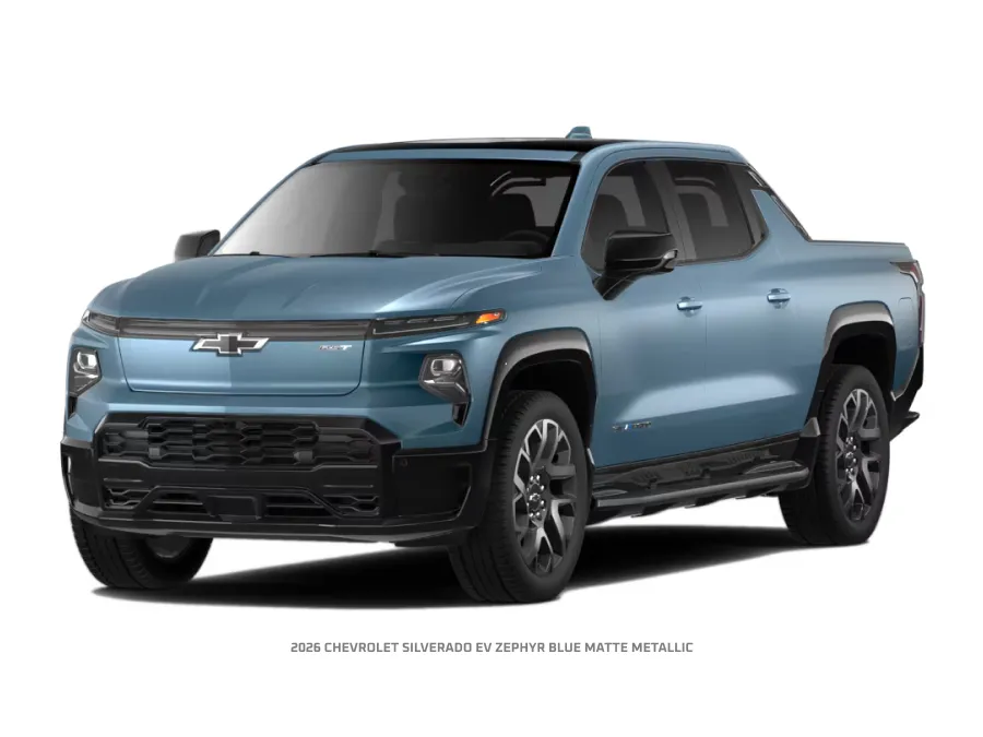 2026 CHEVROLET SILVERADO EV Zephyr Blue Matte Metallic