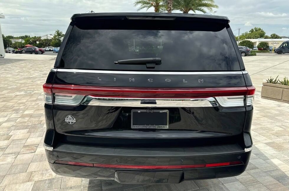 Brand new right-hand drive 2024 Lincoln Navigator L Black Label in Infinite Black with Invitation theme interior, Twin-turbo V6, 7-seat luxury & full conversion by Autogroup International.
