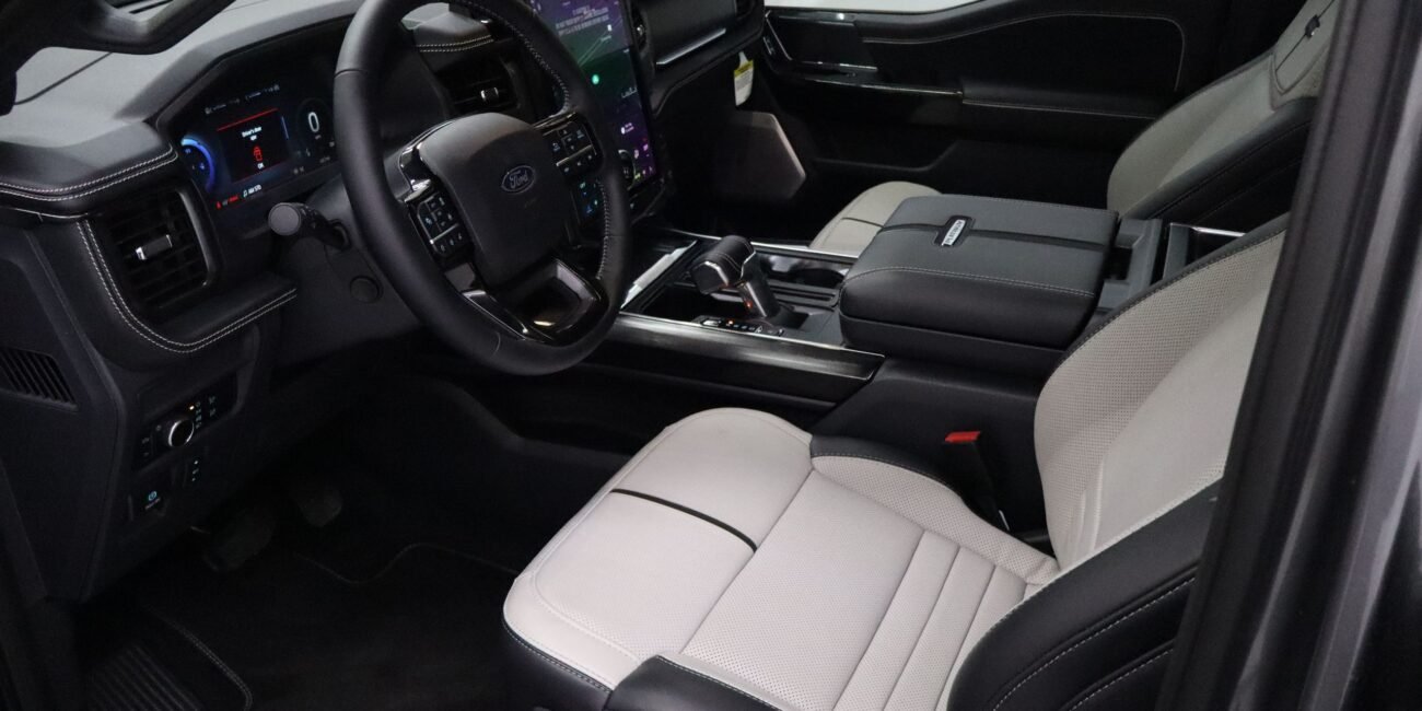 Right-hand drive 2025 Ford F-150 Lightning Platinum pickup