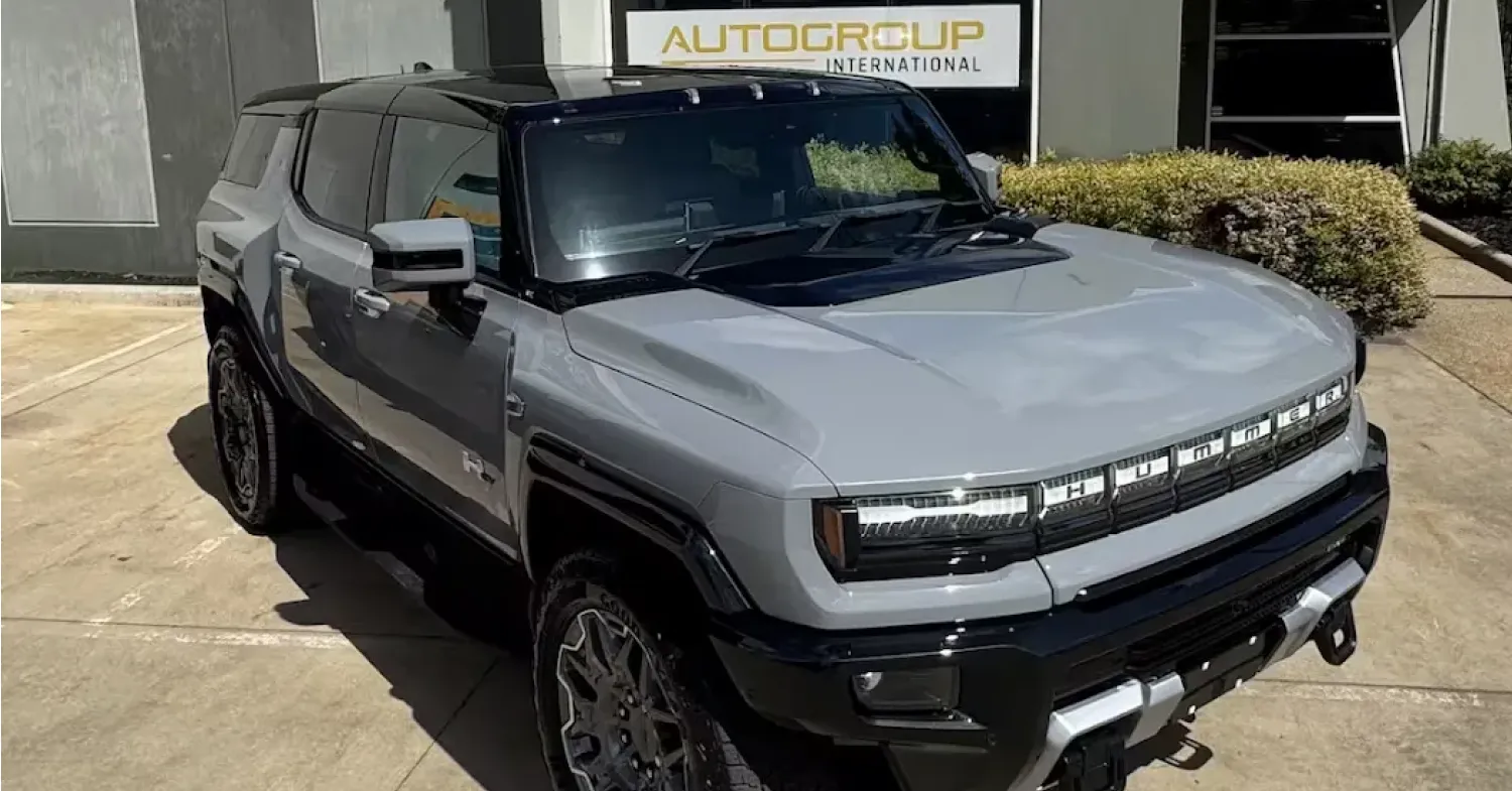 Right hand drive Hummer EV SUV from Autogroup International in Australia