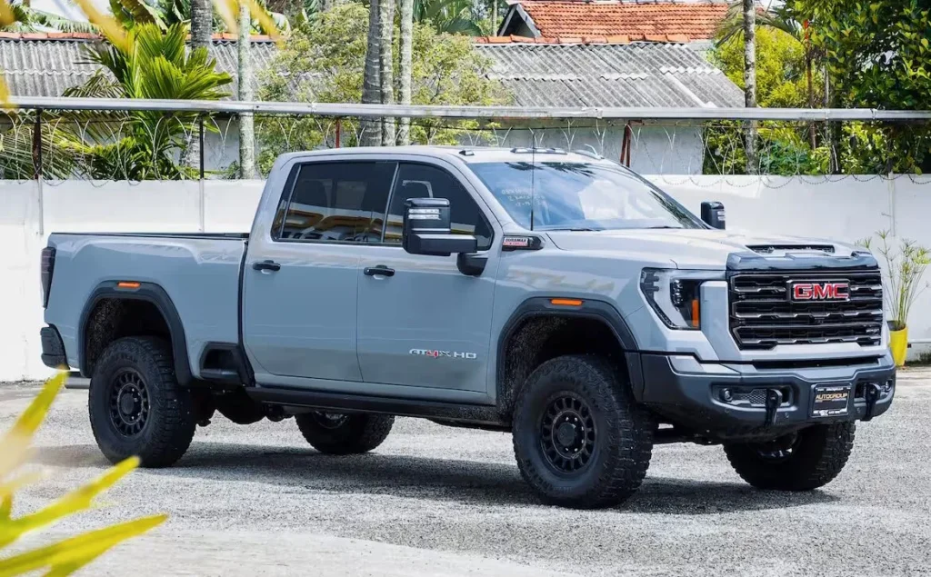 Gray GMC pickup truck parked outdoors