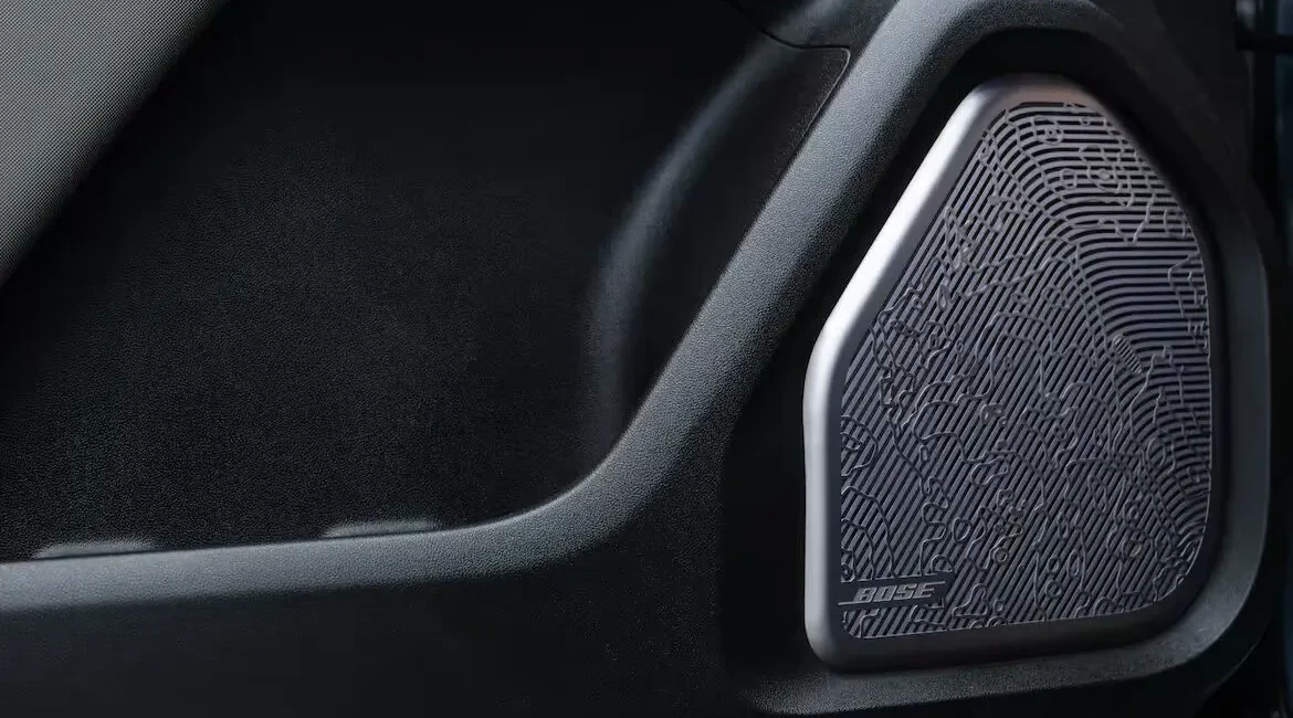Bose car door speaker close-up view