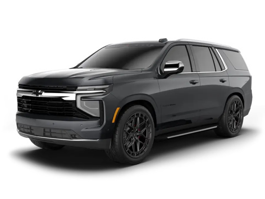 Black Widow Tahoe Black modern SUV with sleek design